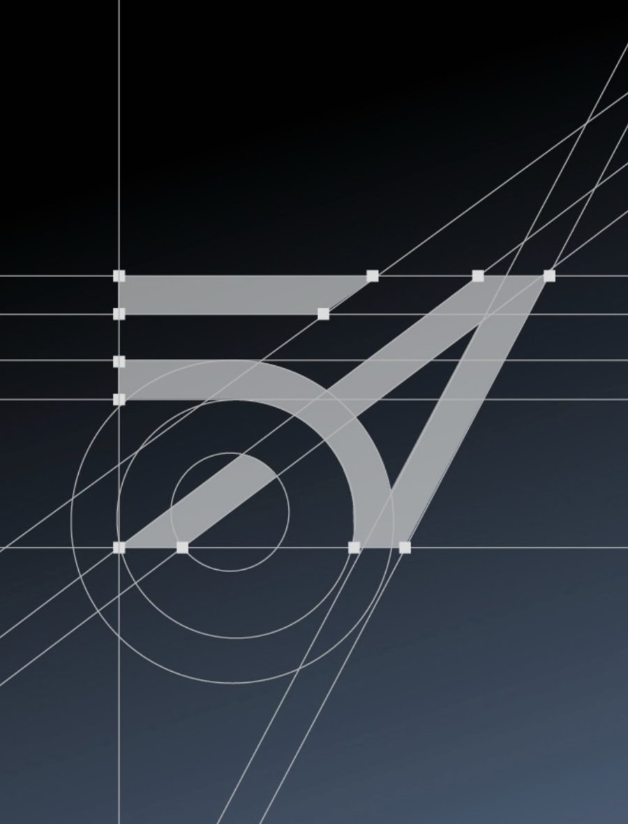 Geometric mark, grid construction