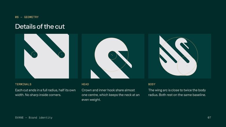 SVANE — geometry, details of the cut