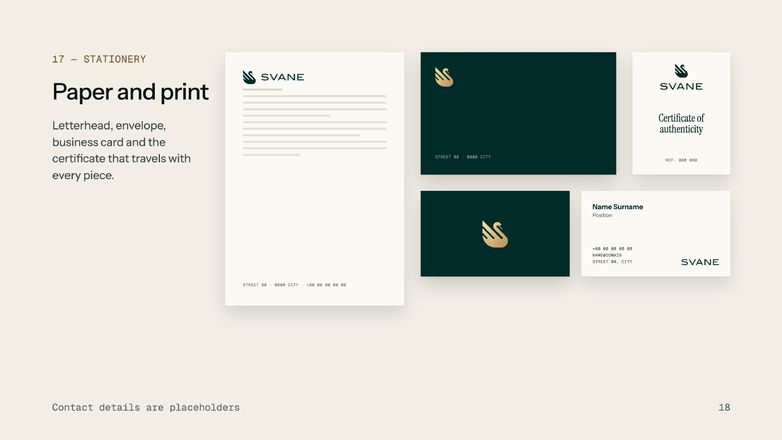 SVANE — stationery, paper and print