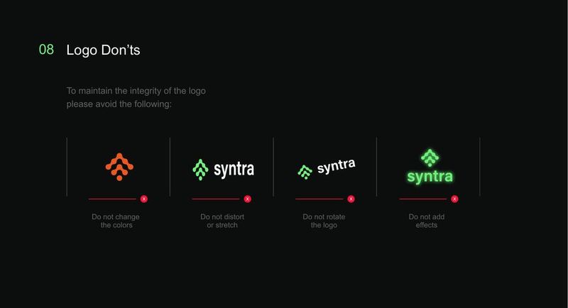 Syntra logo presentation — logo don'ts