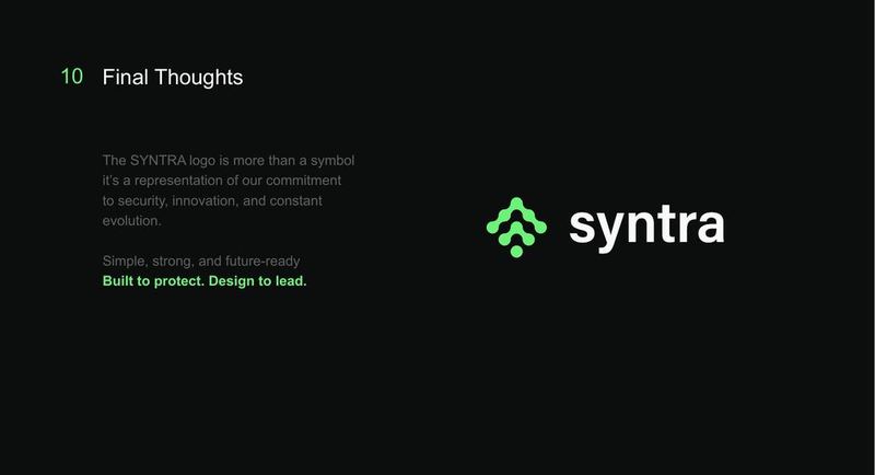 Syntra logo presentation — final thoughts