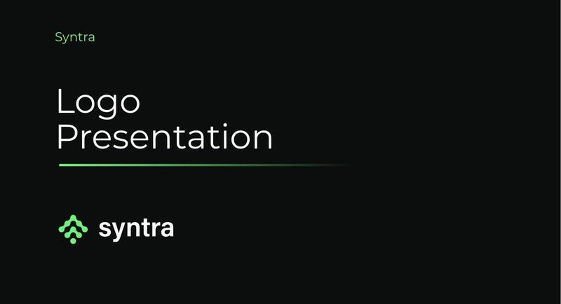 Syntra logo presentation — cover slide
