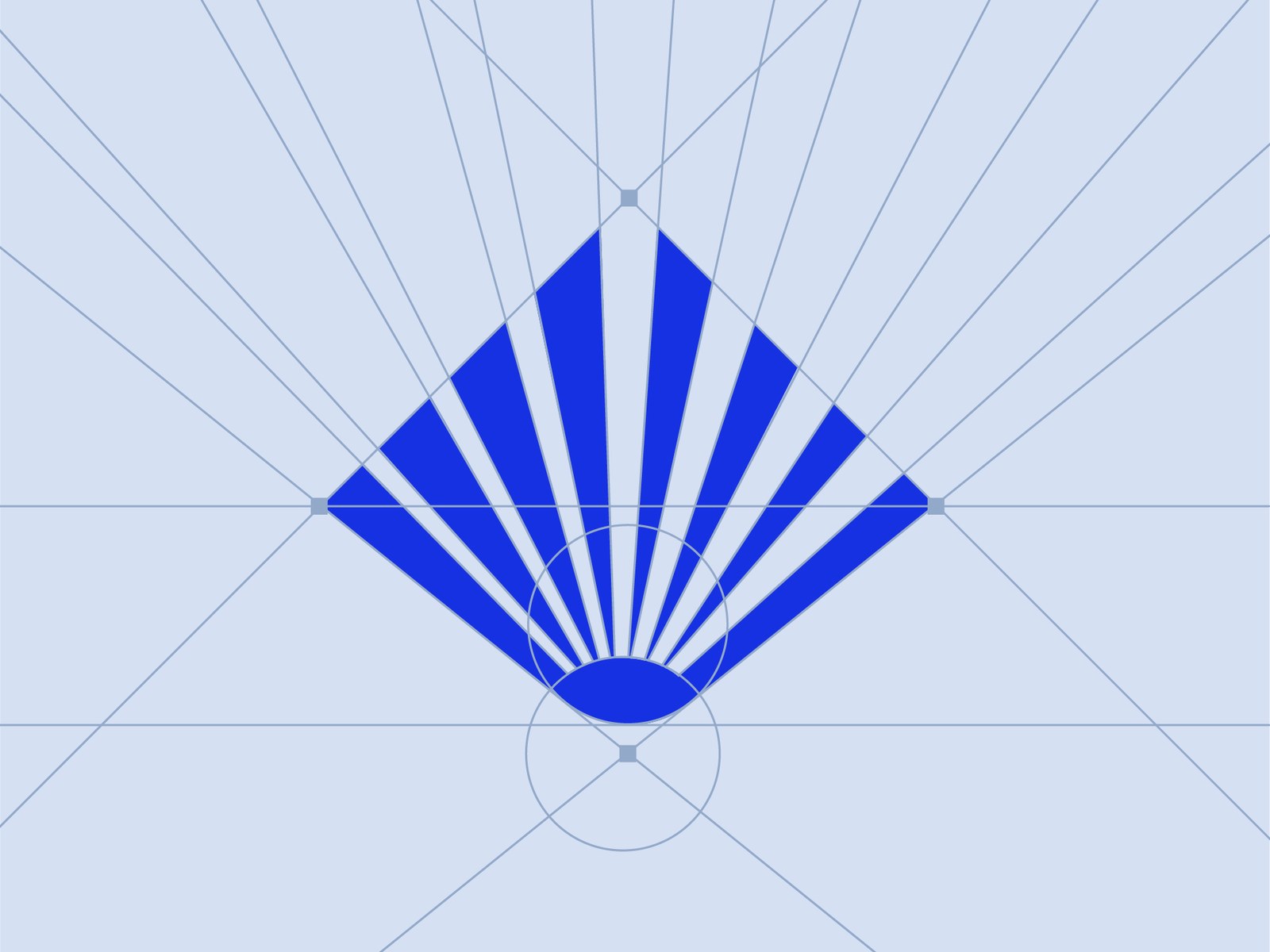 Caldwell logo construction grid