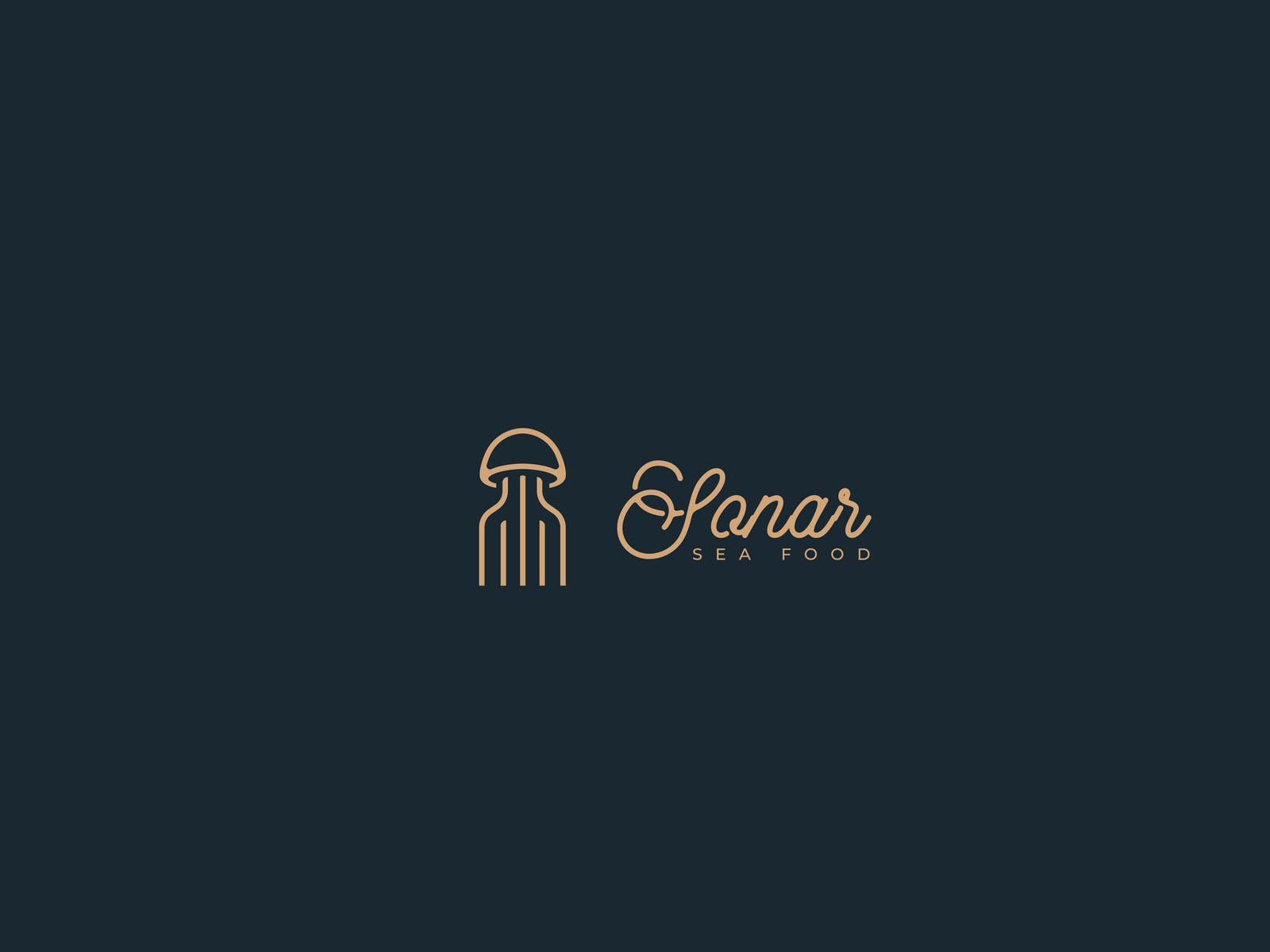 Sonar Sea Food logo mark